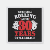 Vreemde 30e Jubileum paren getrouwd 30 jaar Servet (Voorkant)