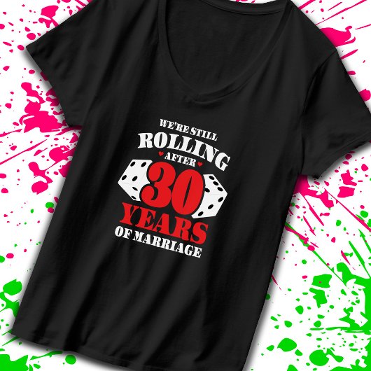 Vreemde 30e Jubileum paren getrouwd 30 jaar T-shirt