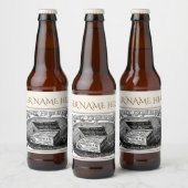 Vreemde  aardappeladvertentie bier etiket (Flessen)