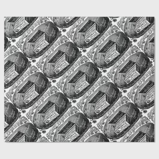 Vreemde aardappeladvertentie cadeaupapier (Vlak)