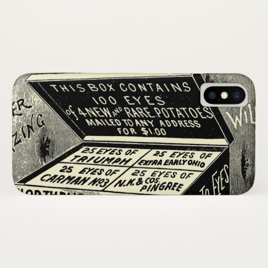 Vreemde  aardappeladvertentie Case-Mate iPhone case (Achterkant (horizontaal))