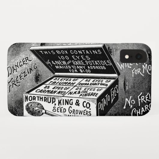 Vreemde  aardappeladvertentie Case-Mate iPhone case (Achterkant (horizontaal))