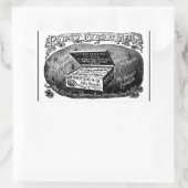 Vreemde  aardappeladvertentie rechthoekige sticker (Tas)