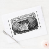 Vreemde  aardappeladvertentie rechthoekige sticker (Envelop)