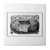 Vreemde  aardappeladvertentie tegeltje (Voorkant)