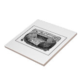 Vreemde  aardappeladvertentie tegeltje (Zijkant)