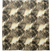 Vreemde abstracte mozaïek met schok van tonen douchegordijn (Voorkant)