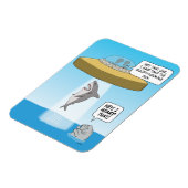 Vreemde Aliens Abduct Shark als Manatee Watts Magneet (Linkerzijde)