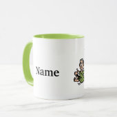 Vreemde angst om een schitterende verpleegkundige mok (Voorkant links)