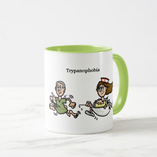 Vreemde angst om een schitterende verpleegkundige  mok