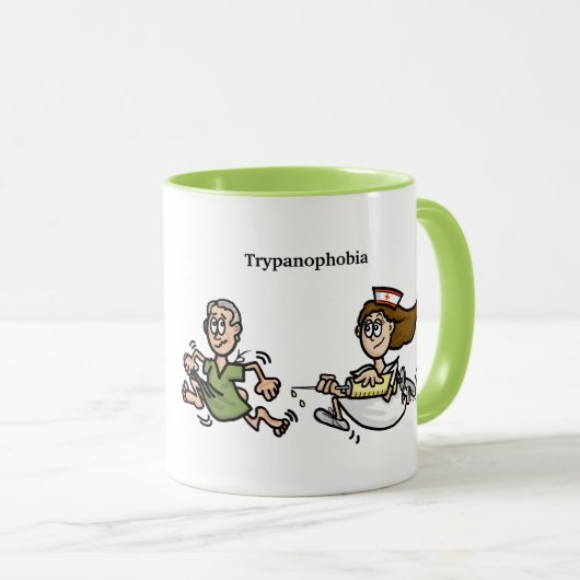 Vreemde angst om een schitterende verpleegkundige mok (Voorkant rechts)