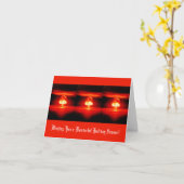 Vreemde atoombom paddestoel wolk kerstvakantie kaart (Gele Bloem)