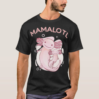 vreemde axolotl zwangerschap aankondiging mamalote t-shirt