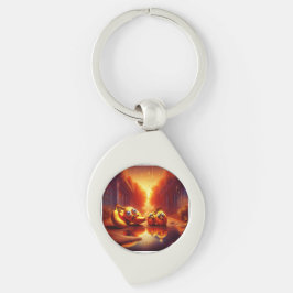 Vreemde bananenwezens in de Hal van Vuur Sleutelhanger