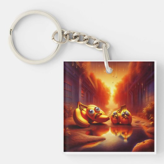 Vreemde bananenwezens in de Hal van Vuur Sleutelhanger (voorkant)