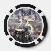 vreemde bewerkte foto poker chips (Achterkant)