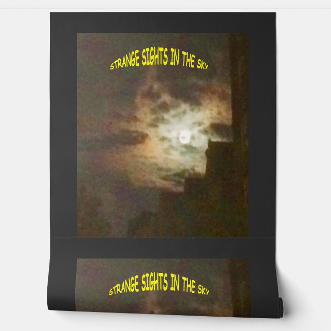 Vreemde bezienswaardigheden in de lucht behang (Afrollen)