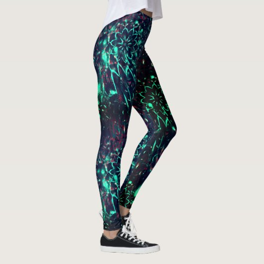 Vreemde bloem verloren in puin leggings (Rechts)