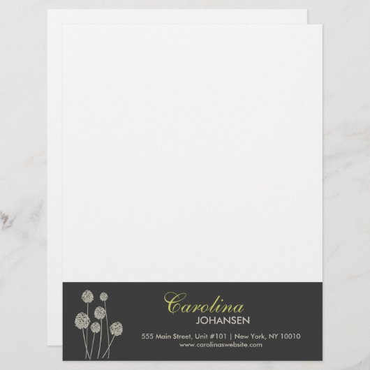 VREEMDE BLOEMEN TAN/GRIJZE briefhoofd (Voorkant / Achterkant)