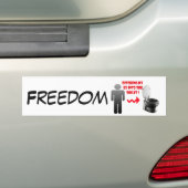 Vreemde breuk ex vriendje in het toilet bumpersticker (Op auto)