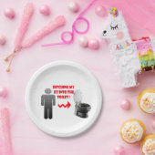 Vreemde breuk ex vriendje in het toilet papieren bordje (Feest)