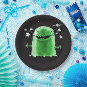 vreemde buitenaardse illustratie van cartoon papieren bordje (Feest)