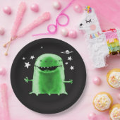 vreemde buitenaardse illustratie van cartoon papieren bordje (Feest)