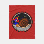 Vreemde buitenaardse slak fleece deken (Voorkant)