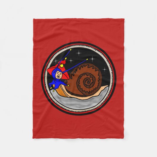 Vreemde buitenaardse slak fleece deken (Voorkant)