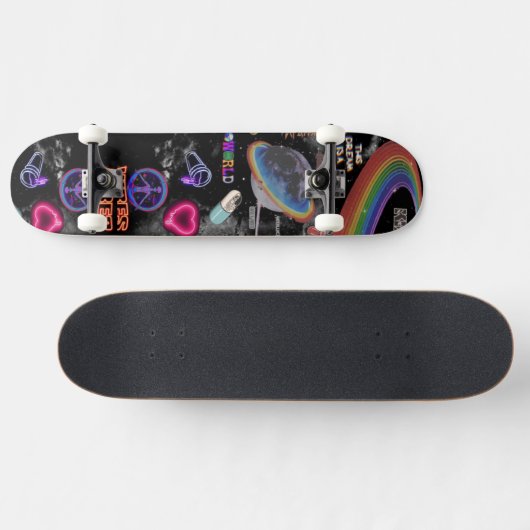 Vreemde buitenruimte, vreemdelingen persoonlijk skateboard (Horizontaal)