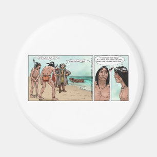 Vreemde Cadeaus met Cartoonfiguren van Vroege Amer Magneet