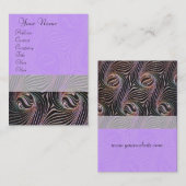 VREEMDE CIRKELS EN WERVELINGEN PAARSE BRUIN ABSTRA VISITEKAARTJE (Voorkant / Achterkant)