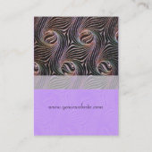 VREEMDE CIRKELS EN WERVELINGEN PAARSE BRUIN ABSTRA VISITEKAARTJE (Achterkant)