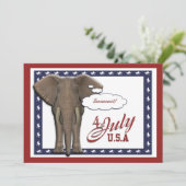 Vreemde dag van de onafhankelijkheid van 4 juli kaart (Staand voorkant)