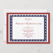 Vreemde dag van de onafhankelijkheid van 4 juli kaart (Achterkant)