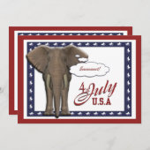 Vreemde dag van de onafhankelijkheid van 4 juli kaart (Voorkant / Achterkant)