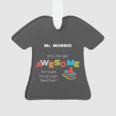 Vreemde dag van taalonderwijzers, Geweldige Ornament (achterkant)