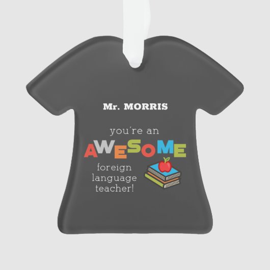 Vreemde dag van taalonderwijzers, Geweldige Ornament (voorkant)