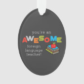 Vreemde dag van taalonderwijzers, Geweldige Ornament (voorkant)