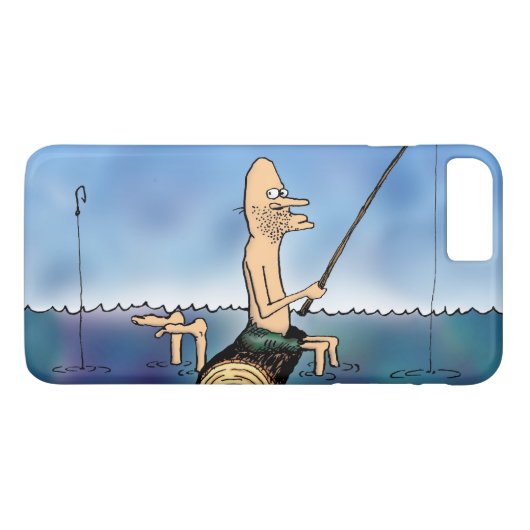 Vreemde Dag Visvangst Cartoon Case-Mate iPhone Case (Achterkant (Horizontaal))
