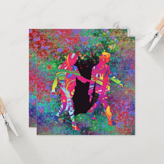 Vreemde dagen kaart (Voorkant / Achterkant in situ)