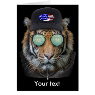 Vreemde dieren gekleed in Bengal Tiger