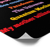 Vreemde dingen in het leven Vreemde dingen en feit Poster (Hoek)