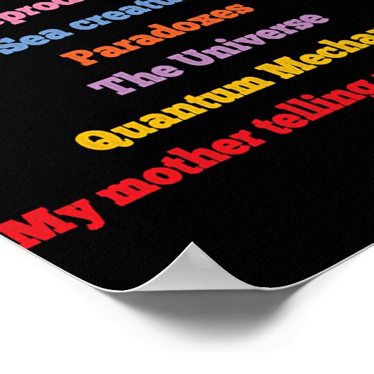 Vreemde dingen in het leven Vreemde dingen en feit Poster (Hoek)