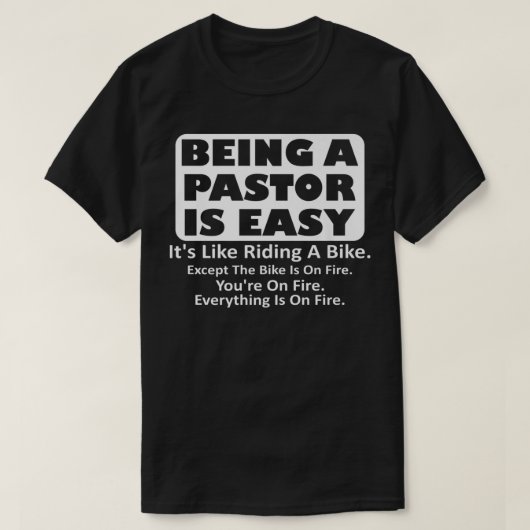 Vreemde dominee Jezus, pastoor waardering Christel T-shirt (Design voorkant)