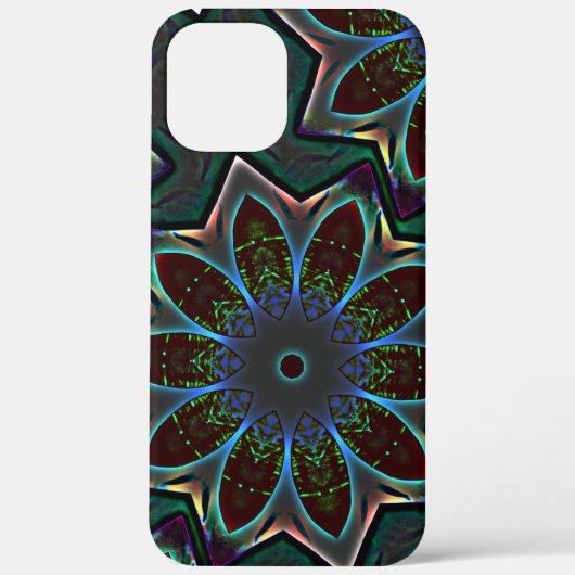 Vreemde donkere cirkelellips met abstracte bladere Case-Mate iPhone case (Achterkant)