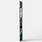 Vreemde donkere cirkelellips met abstracte bladere Case-Mate iPhone case (Achterkant / Links)