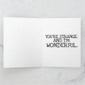 VREEMDE EN PRACHTIGE RELATIE GIGANTISCHE ROMANCE KAART (Binnen)