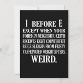 Vreemde Engelse taal leraar Grammar Teach Bedankkaart (Voorkant)