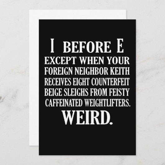 Vreemde Engelse taal leraar Grammar Teach Bedankkaart (Voorkant / Achterkant)